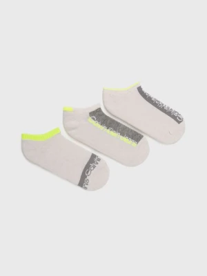 Calvin Klein skarpetki (3-pack) damskie kolor beżowy 701218753