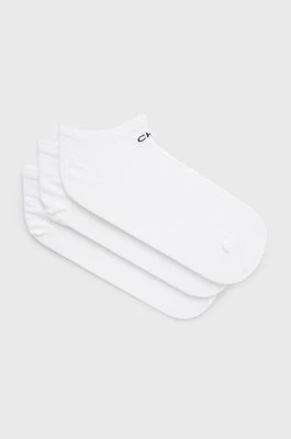 Calvin Klein Skarpetki (3-pack) damskie kolor biały
