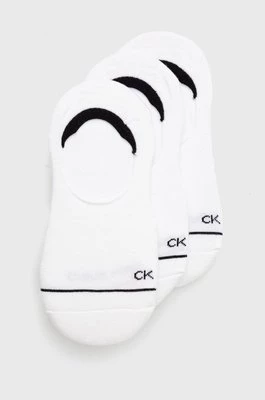 Calvin Klein Skarpetki (3-pack) damskie kolor biały 701218764
