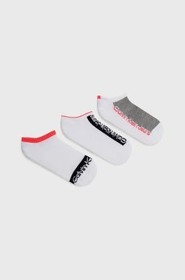 Calvin Klein skarpetki (3-pack) damskie kolor biały 701218753