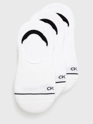 Calvin Klein Skarpetki (3-pack) damskie kolor biały 701218764