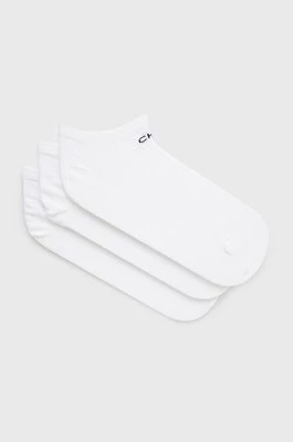 Calvin Klein Skarpetki (3-pack) damskie kolor biały 701218768