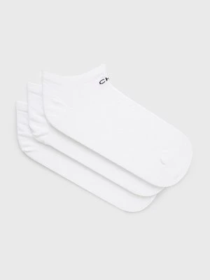 Calvin Klein Skarpetki (3-pack) damskie kolor biały 701218768