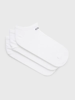 Calvin Klein Skarpetki (3-pack) damskie kolor biały 701218768