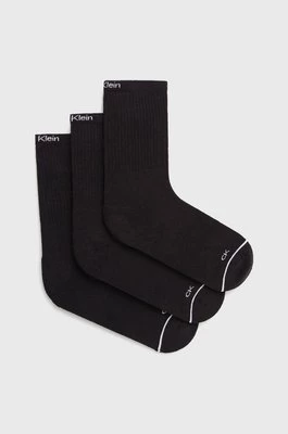 Calvin Klein skarpetki (3-pack) damskie kolor czarny 701218766