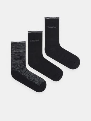 Calvin Klein skarpetki 3-pack damskie kolor czarny 701229443