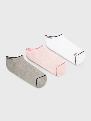 Calvin Klein Skarpetki (3-pack) damskie kolor różowy 701218765