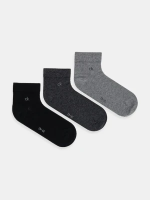 Calvin Klein skarpetki 3-pack kolor szary 701234209