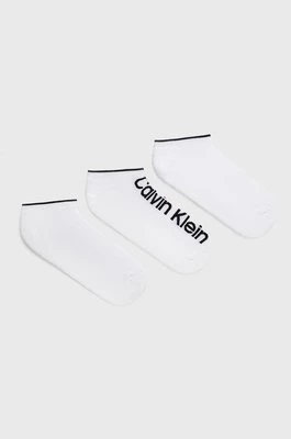 Calvin Klein Skarpetki (3-pack) męskie kolor biały 701218724