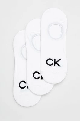 Calvin Klein skarpetki (3-pack) męskie kolor biały 701218723
