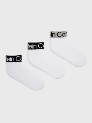 Calvin Klein Skarpetki (3-pack) męskie kolor biały 701218722