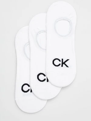 Calvin Klein skarpetki (3-pack) męskie kolor biały 701218723