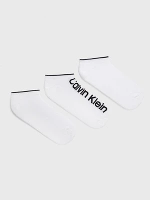 Calvin Klein Skarpetki (3-pack) męskie kolor biały 701218724