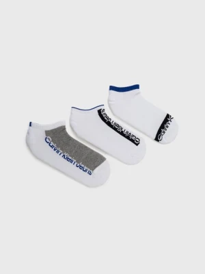 Calvin Klein skarpetki (3-pack) męskie kolor biały 701218736