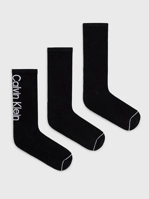 Calvin Klein Skarpetki (3-pack) męskie kolor czarny 701218725