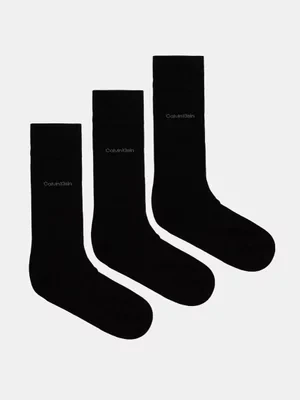 Calvin Klein skarpetki 3-pack męskie kolor czarny 701226014