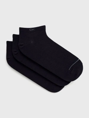 Calvin Klein Skarpetki (3-pack) męskie kolor granatowy 701218718