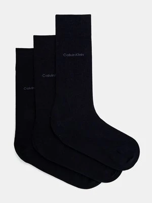 Calvin Klein skarpetki 3-pack męskie kolor granatowy 701226014