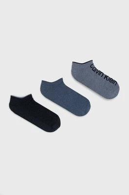 Calvin Klein Skarpetki (3-pack) męskie kolor niebieski 701218724