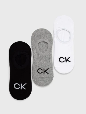 Calvin Klein skarpetki (3-pack) męskie kolor szary 701218723