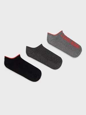 Calvin Klein Skarpetki (3-pack) męskie kolor szary 701218724