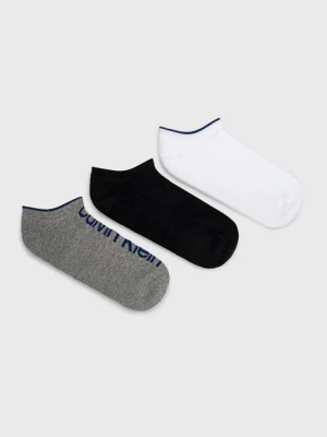 Calvin Klein Skarpetki (3-pack) męskie kolor szary 701218724