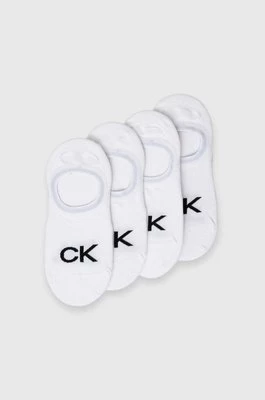 Calvin Klein skarpetki 4-pack damskie kolor biały 701220509