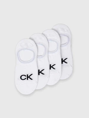 Calvin Klein skarpetki 4-pack damskie kolor biały 701220509