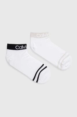 Calvin Klein skarpetki 4-pack damskie kolor biały 701220511