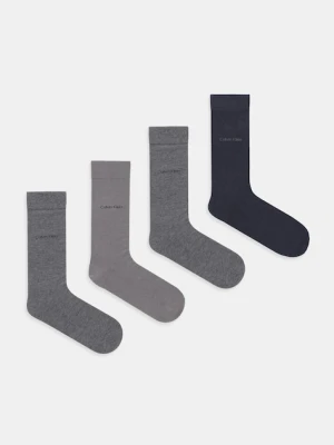 Calvin Klein skarpetki 4-pack kolor szary 701235979