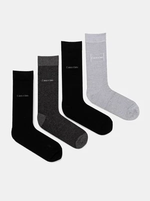 Calvin Klein skarpetki 4-pack męskie kolor czarny 701229430