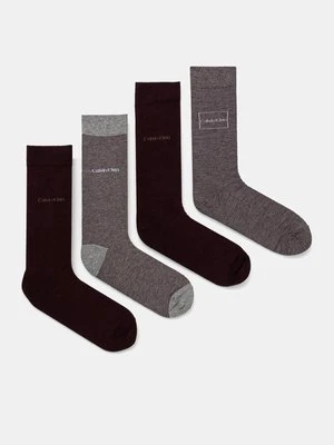 Calvin Klein skarpetki 4-pack męskie kolor multicolor 701229430