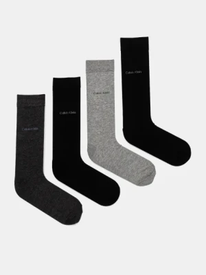 Calvin Klein skarpetki 4-pack męskie kolor szary 701229429