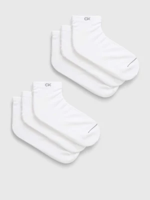 Calvin Klein skarpetki 6-pack męskie kolor biały 701222232