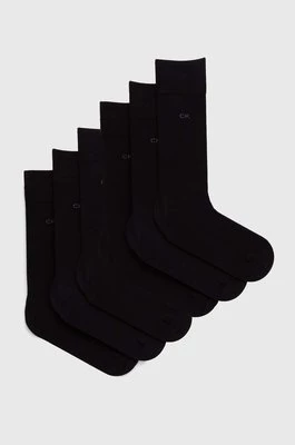 Calvin Klein skarpetki 6-pack męskie kolor czarny 701220505