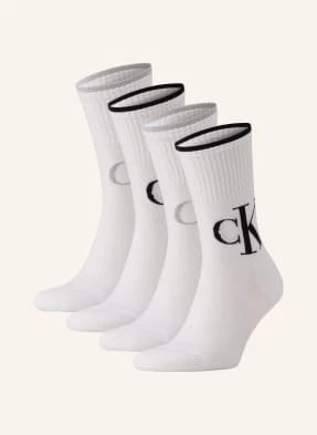 Calvin Klein Skarpety, 4 Pary weiss