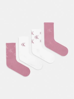 Calvin Klein skarpety damskie 4-pack różowy