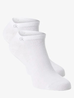 Calvin Klein skarpety do obuwia sportowego pakowane po 2 szt. Kobiety Bawełna biały, ONE SIZE