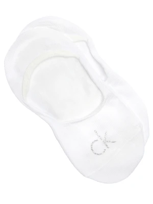 Calvin Klein Skarpety / stopki 2-pack biały
