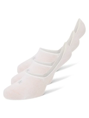 Calvin Klein Skarpety w 3-paku Mężczyźni Bawełna biały jednolity,