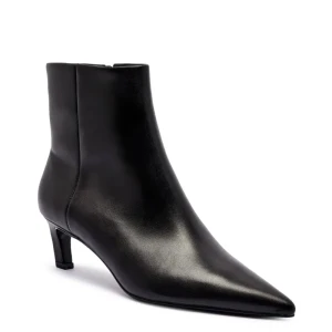 Calvin Klein Skórzane botki na szpilce