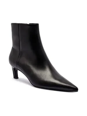 Calvin Klein Skórzane botki na szpilce