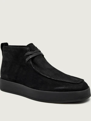 Calvin Klein Skórzane buty wysokie granatowy