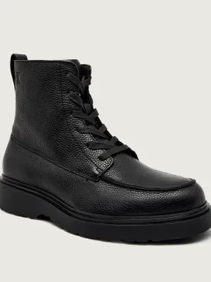 Calvin Klein Skórzane buty wysokie COMBAT