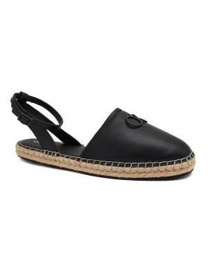 Calvin Klein Skórzane espadryle HYBRID W/HW