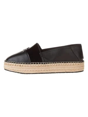 Calvin Klein Skórzane espadryle w kolorze czarnym rozmiar: 37
