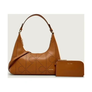 Calvin Klein Skórzane hobo + saszetka