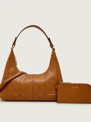 Calvin Klein Skórzane hobo + saszetka
