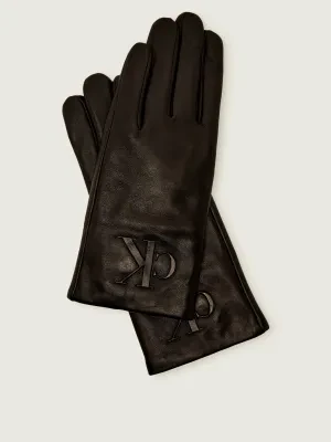 Calvin Klein Skórzane rękawiczki