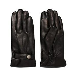 Calvin Klein Skórzane rękawiczki | z dodatkiem wełny